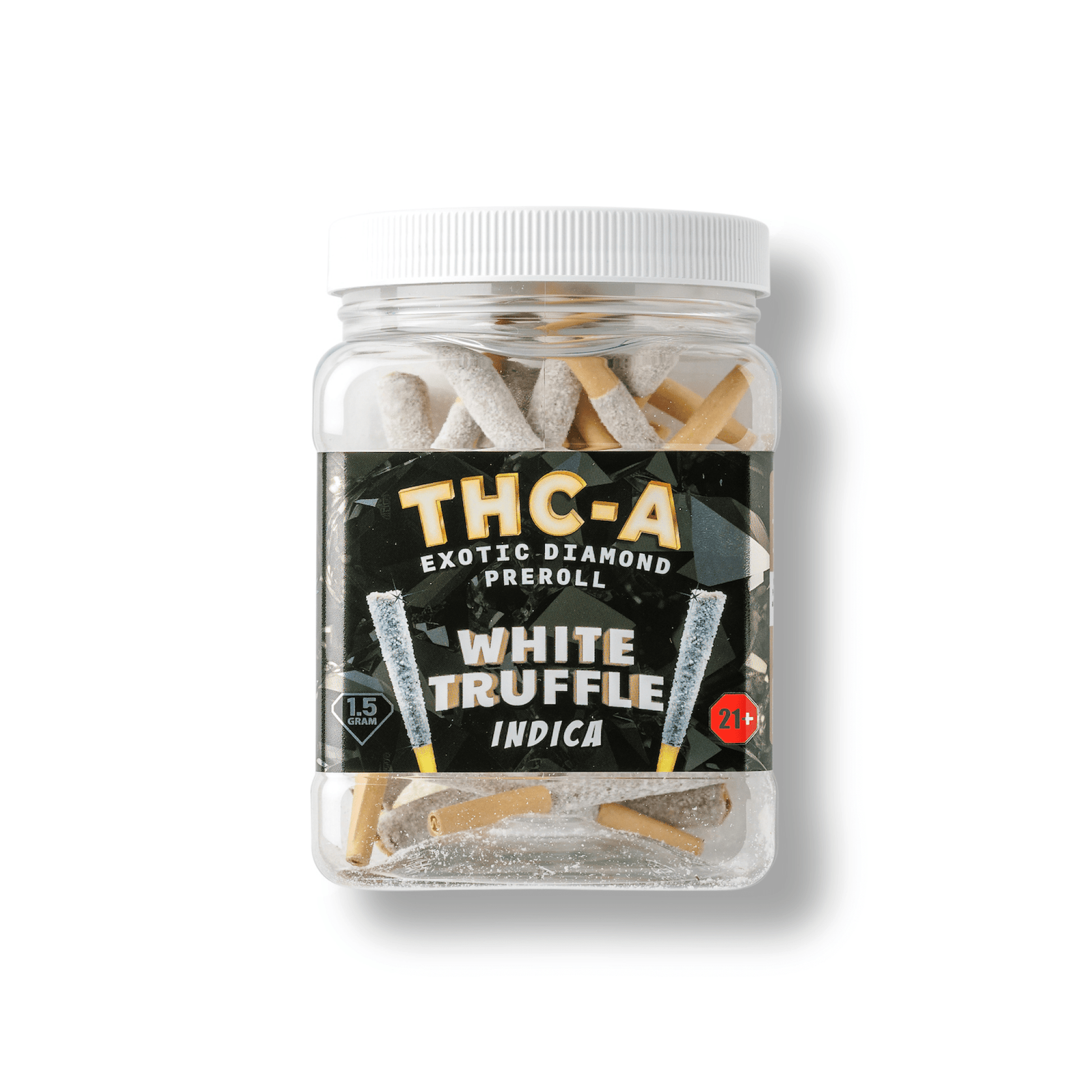 White Truffle THC A Exotic Diamond Indoor PreRoll Moody Moon Hemp